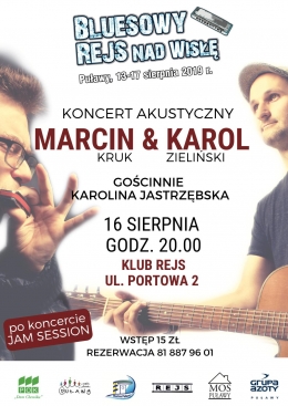 Koncert bluesowego duetu Marcin&Karol